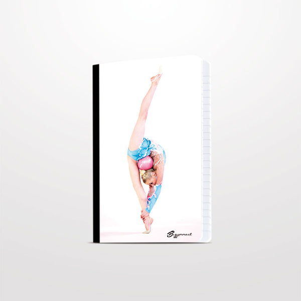 A5 lined paper notebook, gymnast with balloon photo