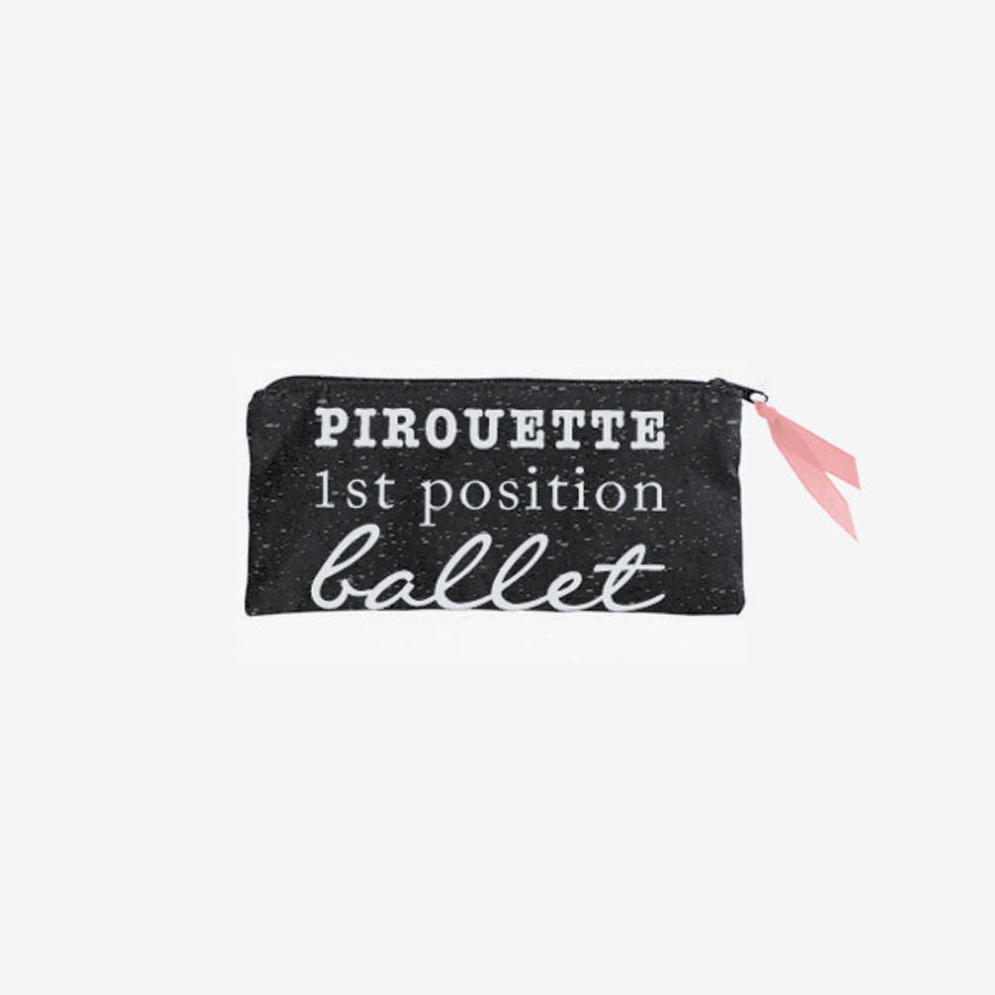 Soft pencil case, ballet positions